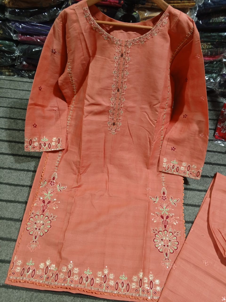Doriya cotton 2pcs suit summer Eid collection