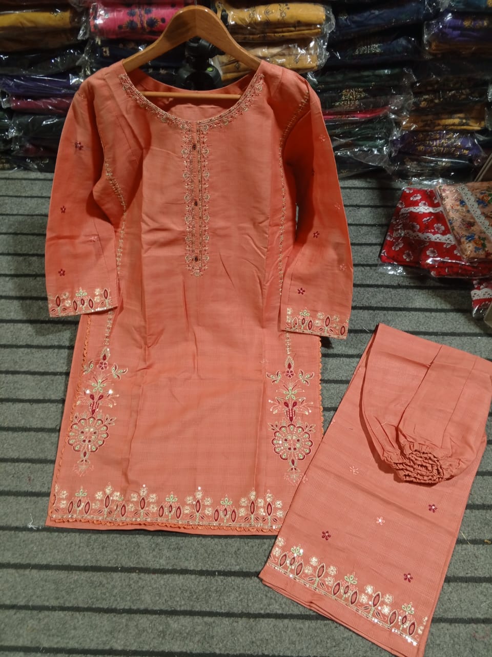 Doriya cotton 2pcs suit summer Eid collection