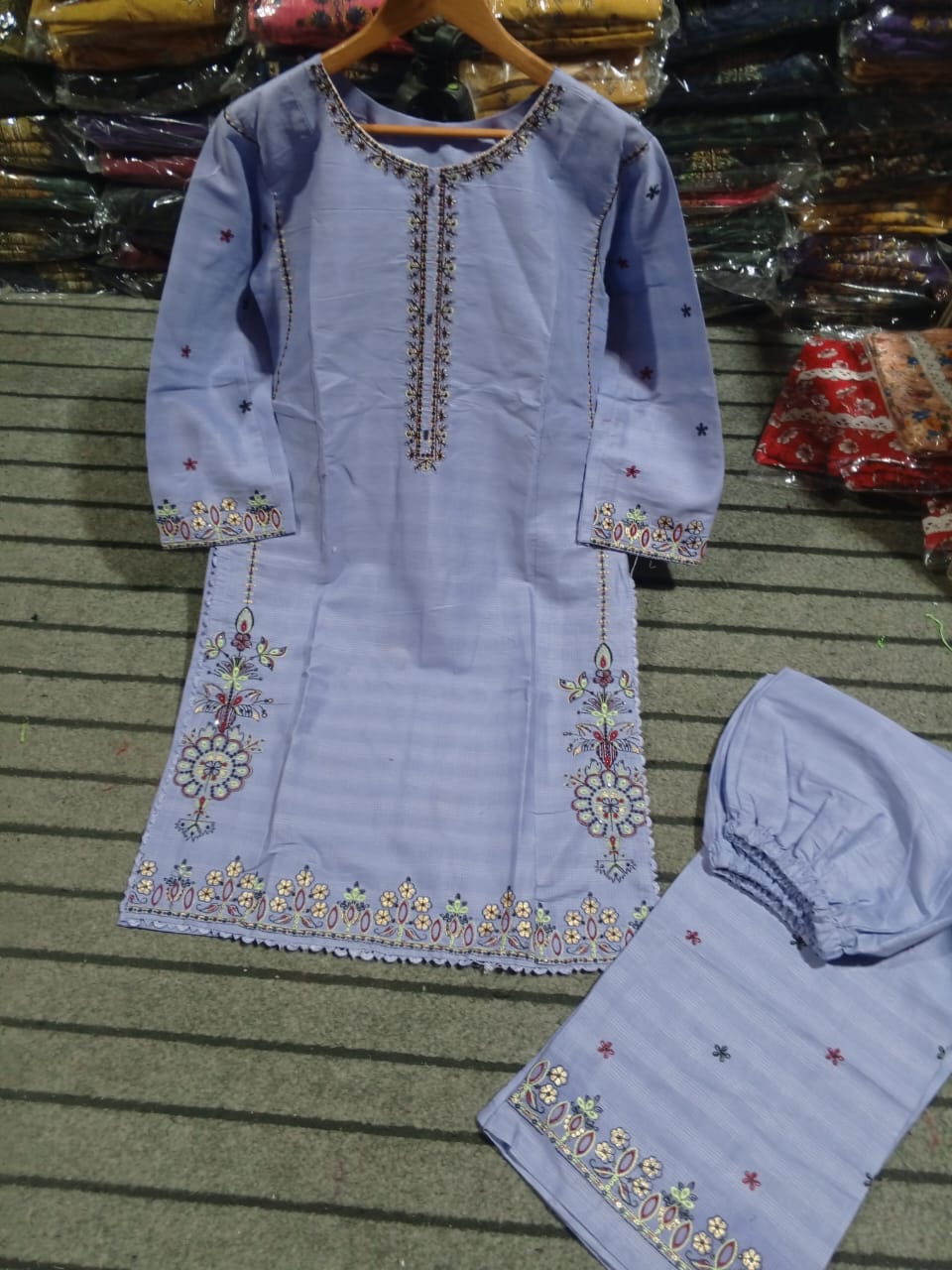 Doriya cotton 2pcs suit summer Eid collection