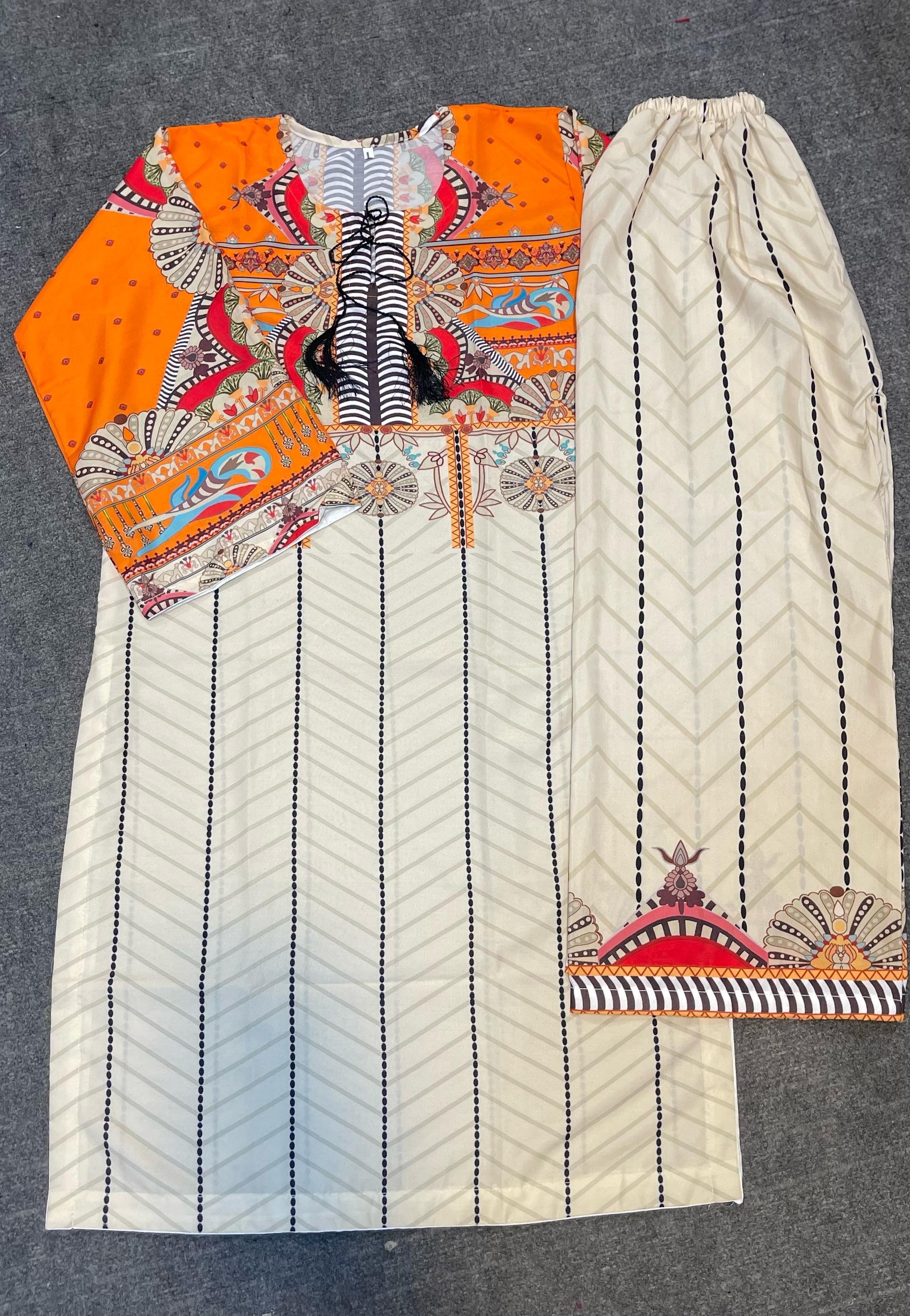 HIRA – Digital Print Stitched 2-Piece