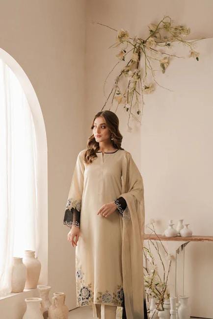 3-Piece Suit with Beautiful Embroidery