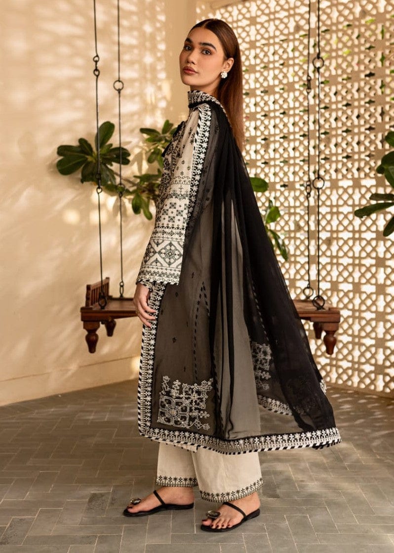 Azadi sale Elegant 3-Piece Cotton Embroidered Stitch Suit